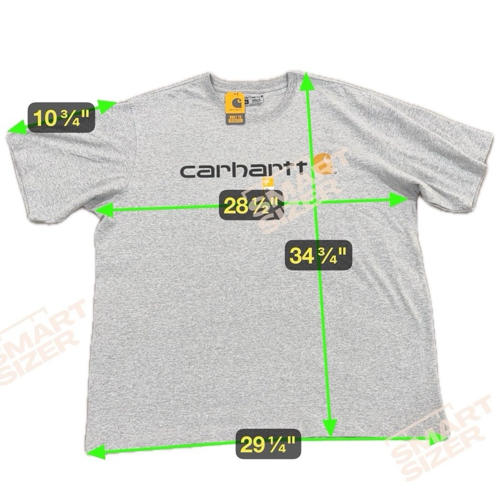 Carhartt Loose Fit Heavyweight Short Sleeve Shirt Men's XXL Grey‎ NWT - Picture 3 of 7